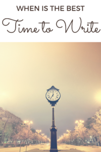 When is the best time to write
